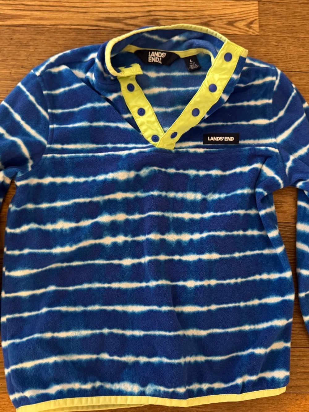 Lands End Boys girls fleece pullover size 10-12